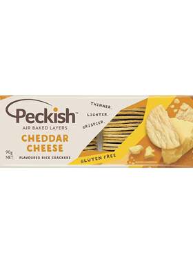 Peckish薄脆烘烤米饼切达干酪味