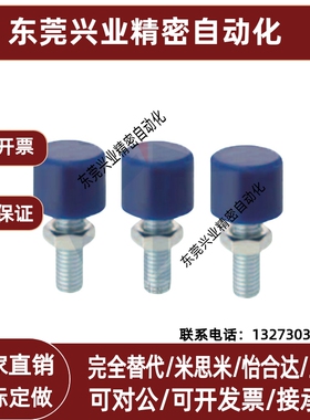 TDC42聚氨酯(蓝色)胶头 止动螺栓内六角孔型 UNBHH3/4/5/6/8/10