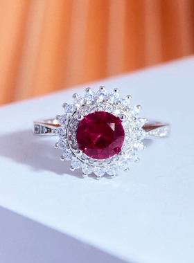 豪华围钻空戒指托圆形678mm