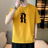 现货主推量大8块2025夏季新款男士印花圆领大码短袖T恤DT180-P10，男装T恤，星座1816-1（原1210-1）