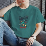 现货主推量大8块2025夏季新款男士大码印花圆领短袖T恤DT176-P10，男装T恤，星座1816-1（原1210-1）