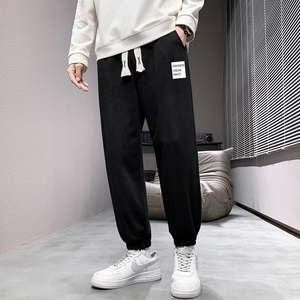 抖音直播现货2025秋冬新款潮流印花休闲裤青少年大码长裤K907-P15