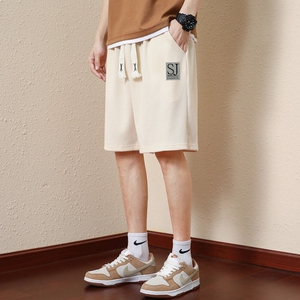现货跑量主推有差价夏季新款男士印花华夫格五分短裤DK727-P15图片