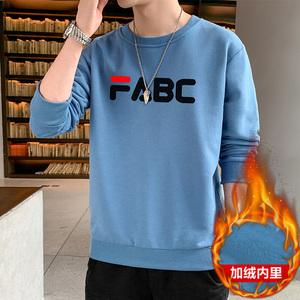 2023现货主推秋冬新款潮流男士FABC印花卫衣加绒大码JR030-P19图片