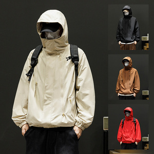 2025秋季连帽冲锋衣情侣机能风外套防风防水登山服夹克男8008-P35图片