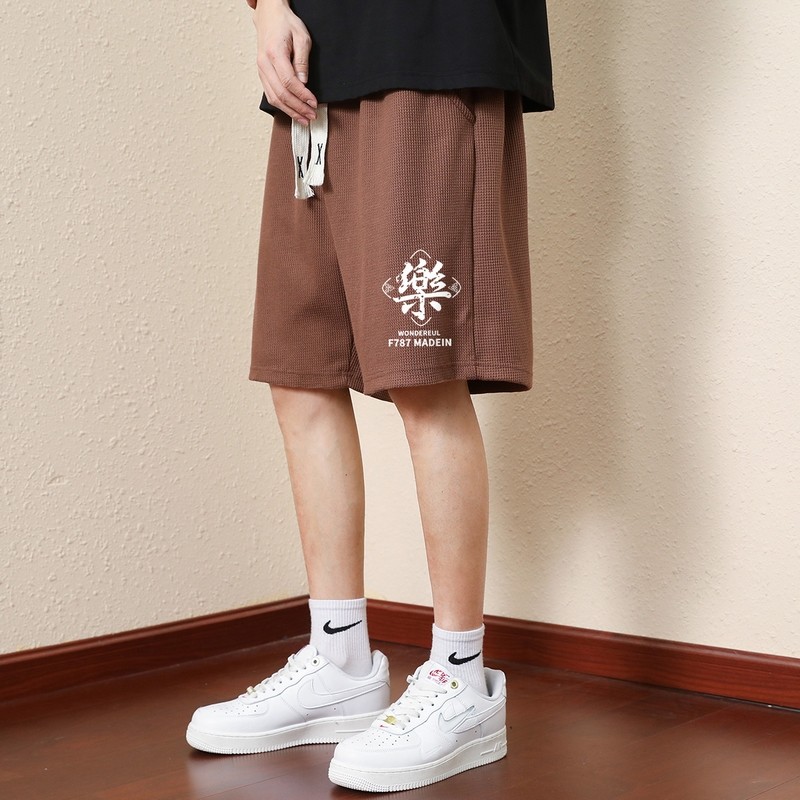 主推量大13元常年现货夏季新款男士华夫格五分印花短裤DK730-P15,男装牛仔裤,星座1816-1（原1210-1）