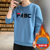 2023现货主推秋冬新款潮流男士FABC印花卫衣加绒大码JR030-P19，男装卫衣，星座1816-1（原1210-1）