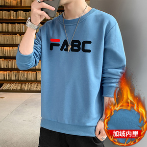 2023现货主推秋冬新款潮流男士FABC印花卫衣加绒大码JR030-P19图片