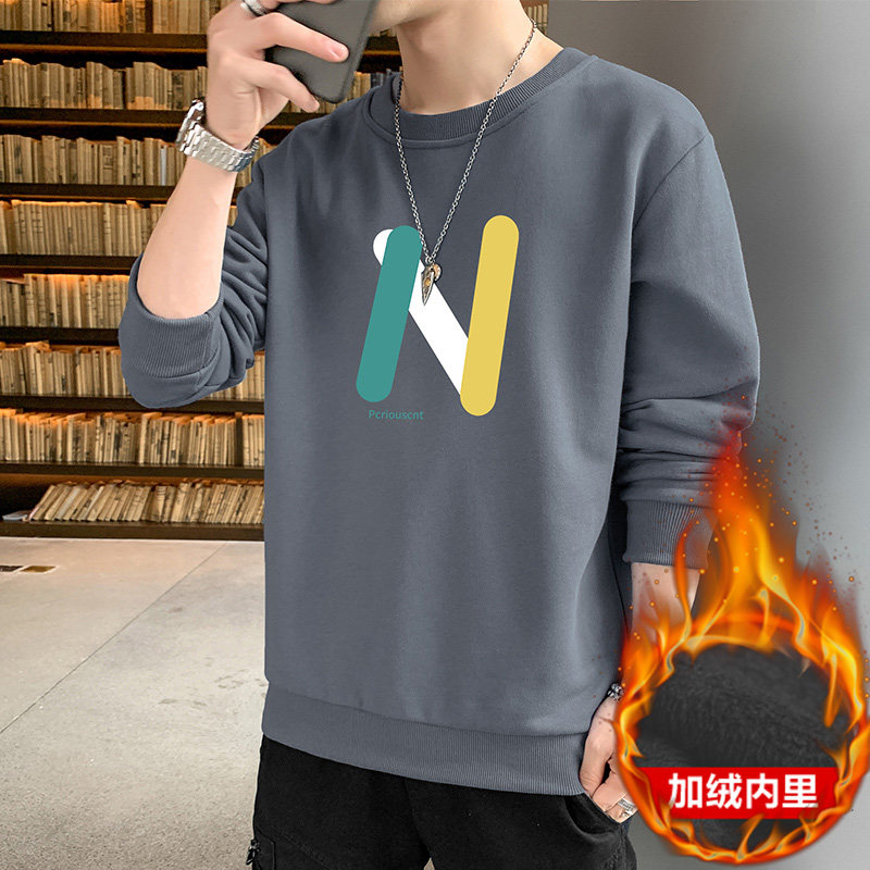 一件现货2025秋冬新款男士字母印花加绒卫衣JR073-P19,男装卫衣,星座1816-1（原1210-1）