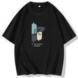现货主推2025夏季新款量大8块男士大码休闲印花短袖T恤DT169-P10，男装T恤，星座1816-1（原1210-1）
