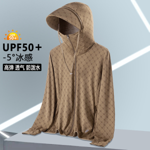 2025夏季字母青少年UPF50+防晒衣男超薄款冰丝防晒服外套1888-P25图片