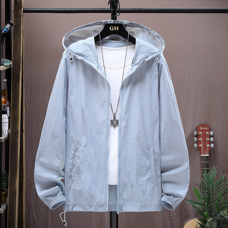 主推有差价现货夏季冰丝防晒衣男士薄款户外钓鱼防晒服FS216，男装防晒衣，星座1816-1（原1210-1）