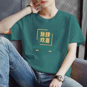 量大8块主推备货充足2025夏季新款男士休闲印花短袖T恤DT161-P10图片