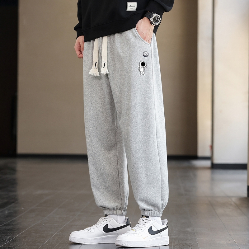 常年现货主推2025秋季新款男士机器人印花休闲运动长裤K913-P15，女装休闲裤，星座1816-1（原1210-1）