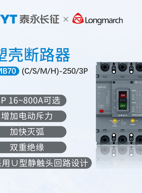 泰永长征长九MB70S/M/H-125塑壳断路器3300空气开关3P100A63A32A