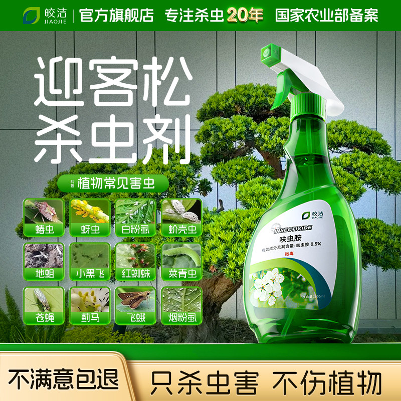 迎客松杀虫药松梢螟除虫剂蚜虫非专用芽虫喷雾红蜘蛛花卉腻虫治蜜