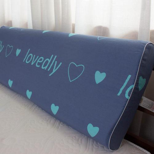 全棉长乳胶枕套单个40*150*120双人40X180记忆1米枕头套100%纯棉