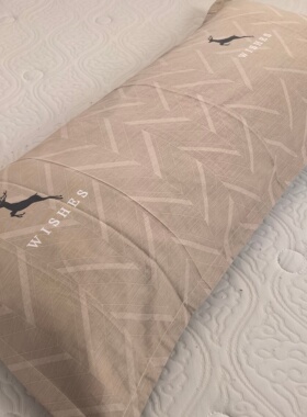 100%纯棉枕套1米长条形全棉48X120/150/180cm双人情侣加长枕头套