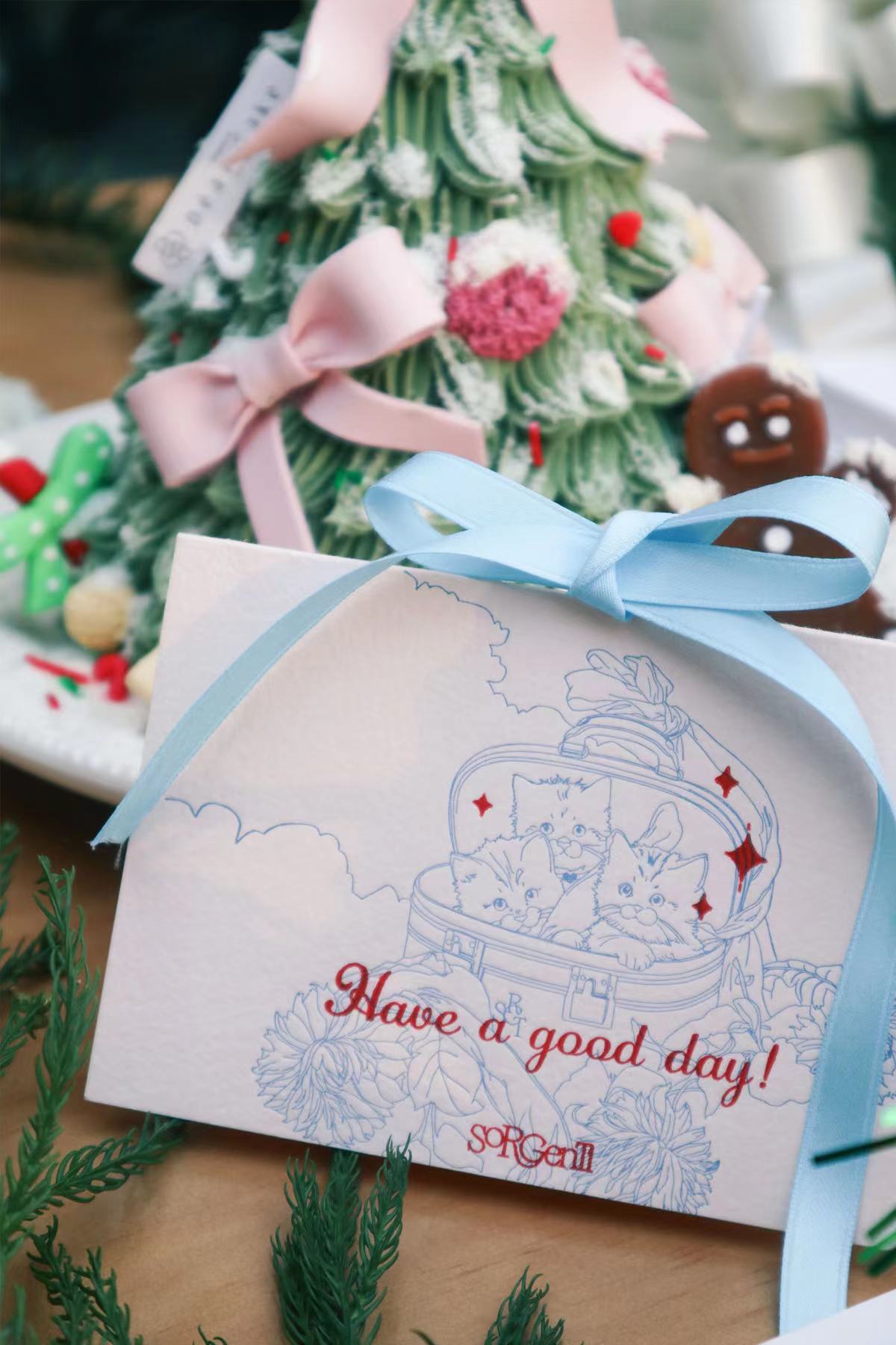 sorgenti贺卡可爱小猫咪