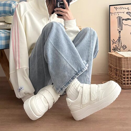 厚底小白鞋子女2026新款爆款