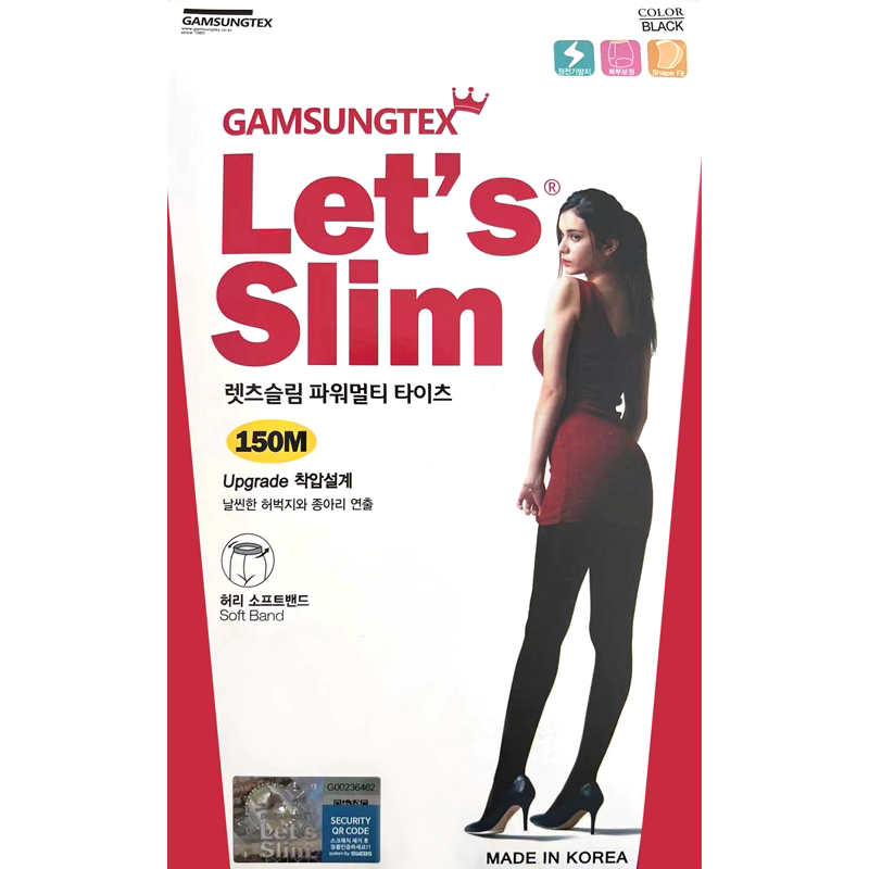 韩国lets slim压力显瘦腿袜连裤袜女春秋款丝袜打底袜裤袜150m