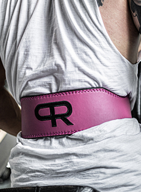 PR新款粉色轮子哥器械健身防护支撑力量训练耐磨硬拉腰带运动护腰