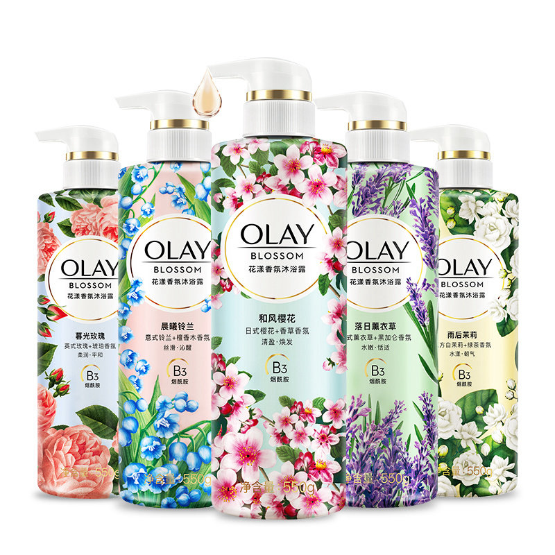 正品olay玉兰油香氛沐浴露女士网红玫瑰香味烟酰胺沐浴乳男女通用