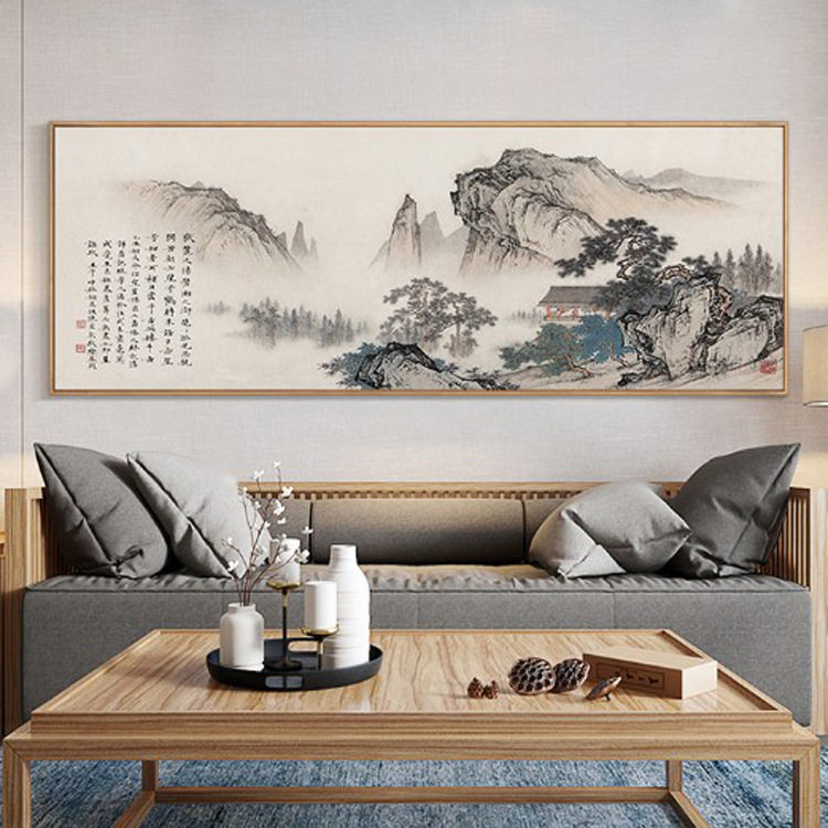 新中式挂画客厅,效果图(第2页)_大山谷图库