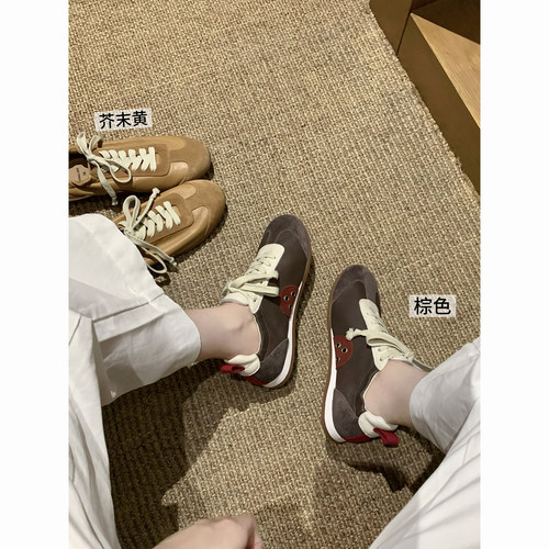 【benefanfan】设计师牌质感休闲鞋UM复古拼色德训鞋