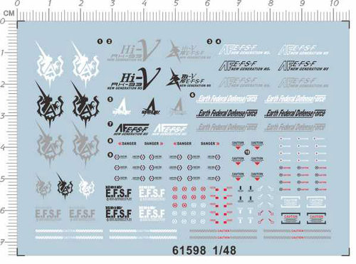 1/48 RX-93-2 Hi-Nu hi-new hi-v HEAD海牛头胸像gd水贴 61598