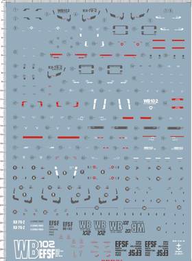 PG 1/60 RX-78-2 元祖gd水贴 85