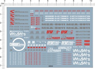 HG 1/144 Gundam MSA-0011(EXT)Ex-S GD.专用水贴60822