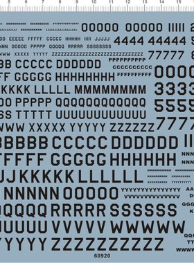 60920 usa 美国美军英文数字字体坦克飞机战机军舰水贴 定做订做