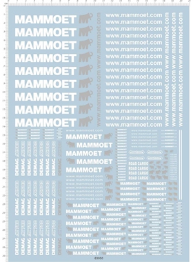 1/50 demac ac500 mammoet 大象吊车吊臂起重机 水转印贴纸 63050