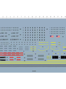 船舶模型 1:144 US 美国/海军陆战队(登陆艇).专用水贴【64469】
