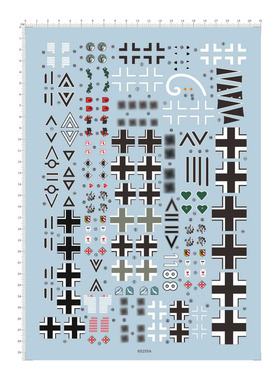 飞机模型 1:32 FW-190/BF-109 战斗机(战机).专用水贴【65255A】