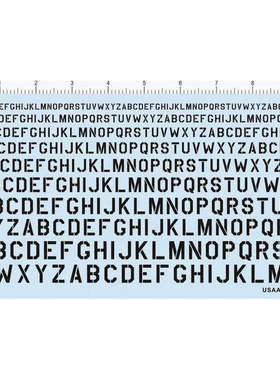 USSAAF FONTS 2-1-A5609/10美国美军英文字母水贴纸