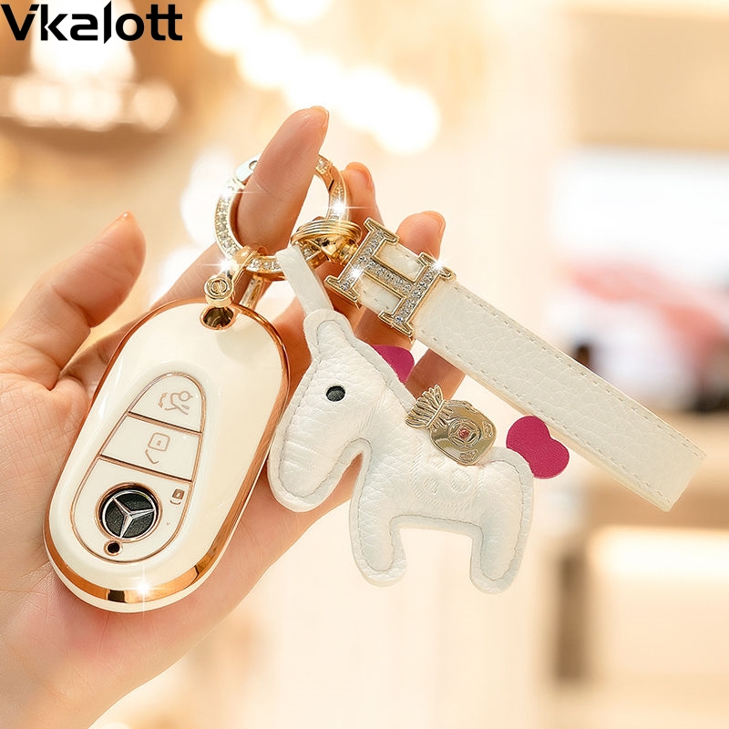 2022款奔驰新C级钥匙套c260l女c200l车21迈巴赫S级s400高档s450壳