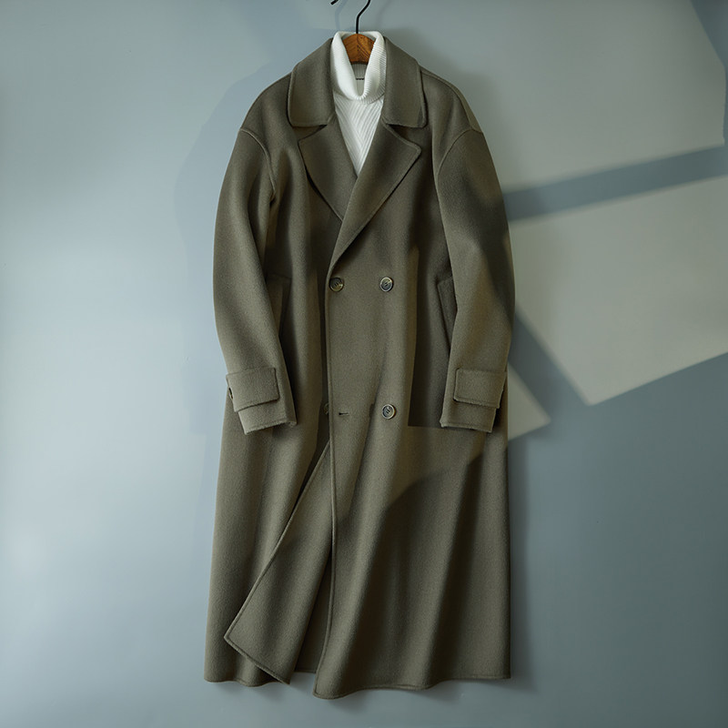西服领韩版大衣大气双排扣休闲毛呢风衣外套D203-8137P485控788,男装西服,电商D203(原钱塘6011)