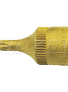 HAZET镀钛合金旋具套筒头六角TROX花键 8502-T30/T27/T25/T20