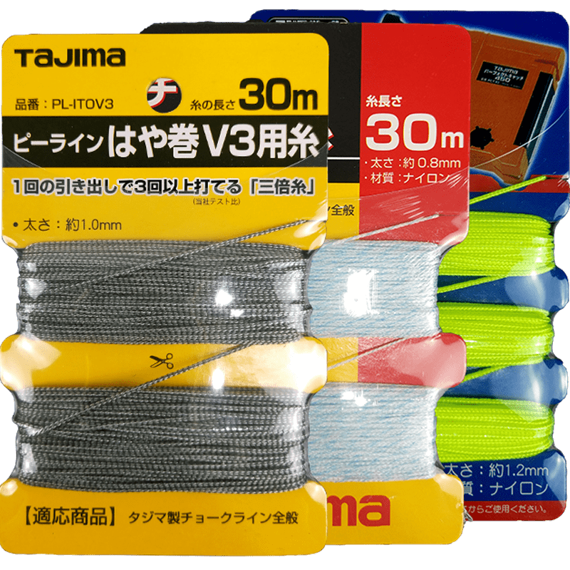 TaJIma日本田岛墨斗粉斗线坠铅直测定器用交换线配件弹线