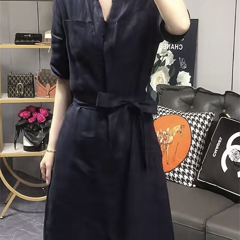 连衣裙轻薄小众简约休闲风