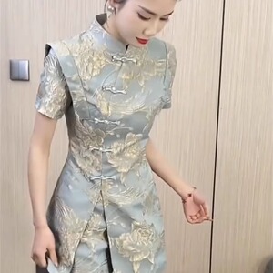 盘扣古风国风文艺套装裙