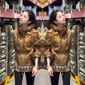 高定2026春季 收腰减龄气质女人味纯色百搭连帽轻奢外套潮 网红爆款