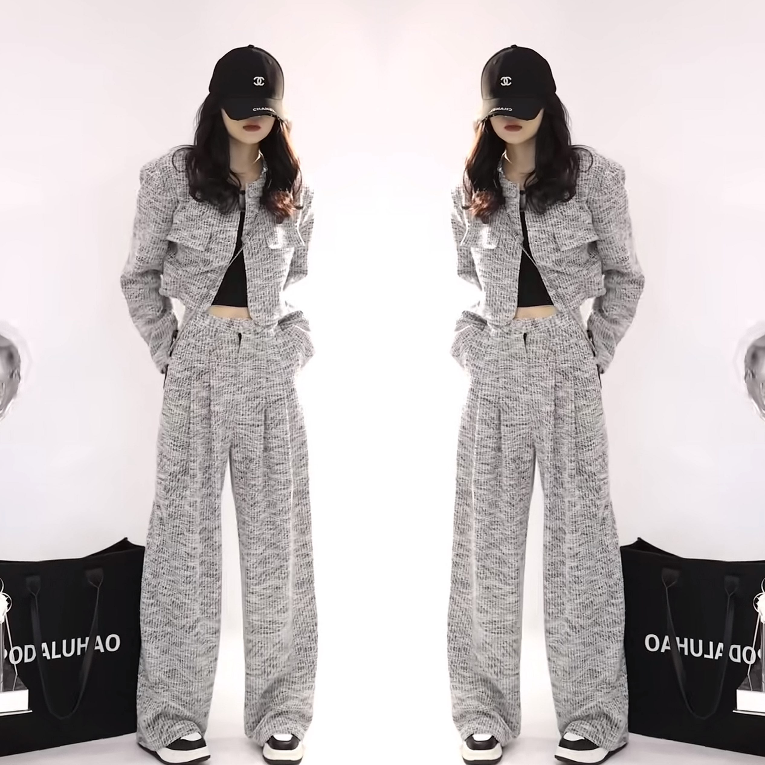 女装洋气秋季两件套外套搭配裤子