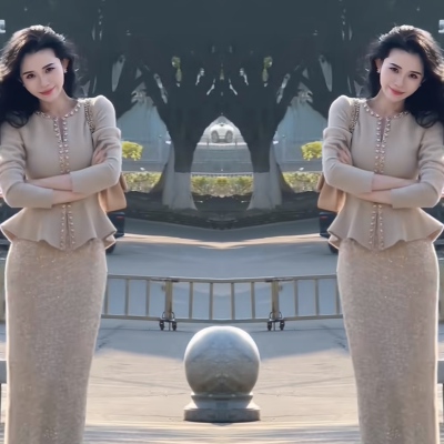 包臀优雅高贵知性连衣裙女