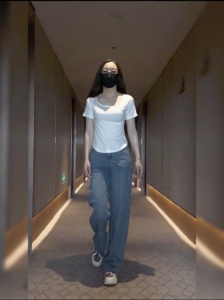 春秋季新款美式个性复古阔腿牛仔裤女高腰直筒显瘦垂感宽松拖地裤