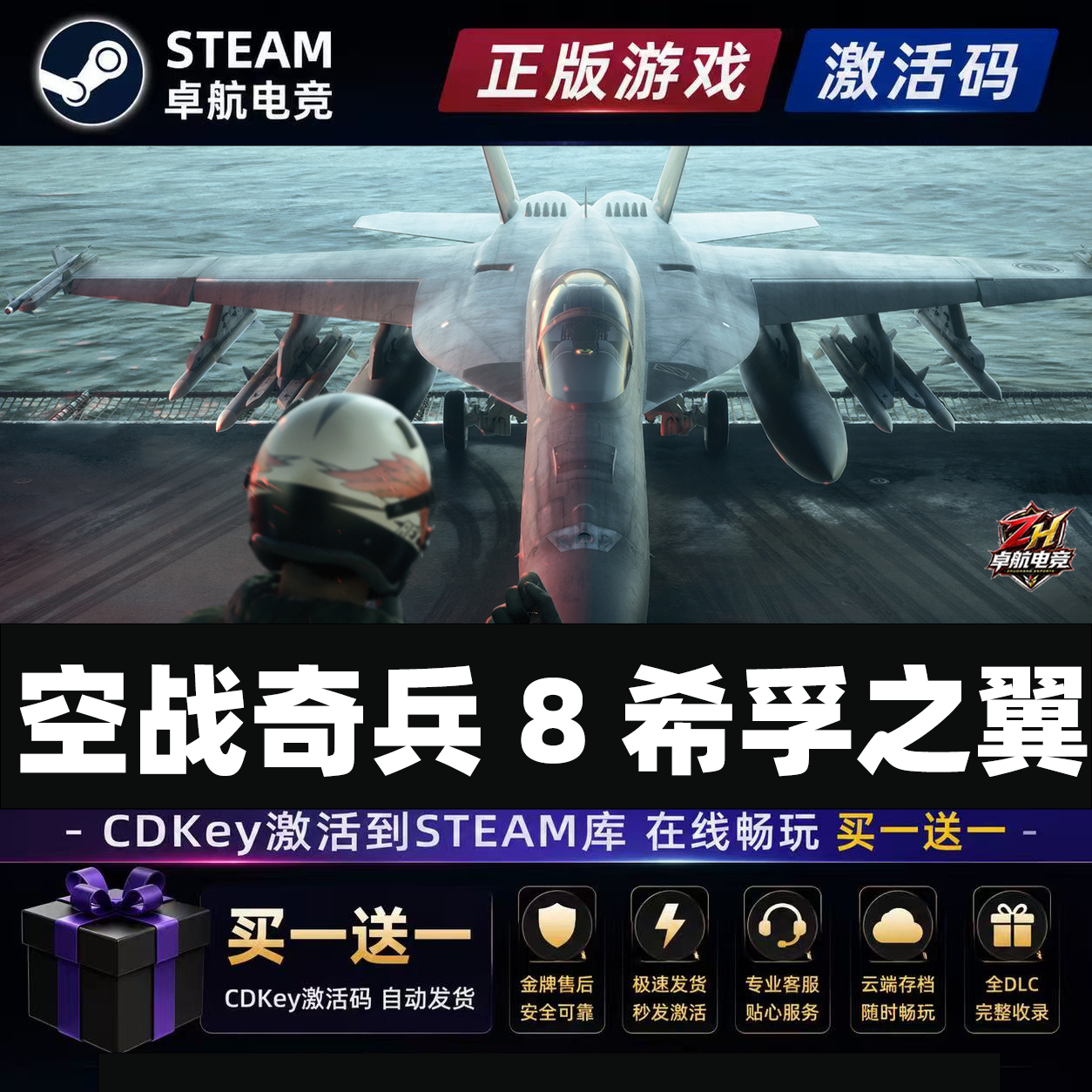 空战奇兵8希孚之翼Steam激活自己号ACE COMBAT 8: WINGS OF THEVE