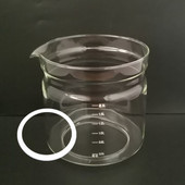 通用西可养生壶配件壶体CY 2088单玻璃杯玻璃罩维修