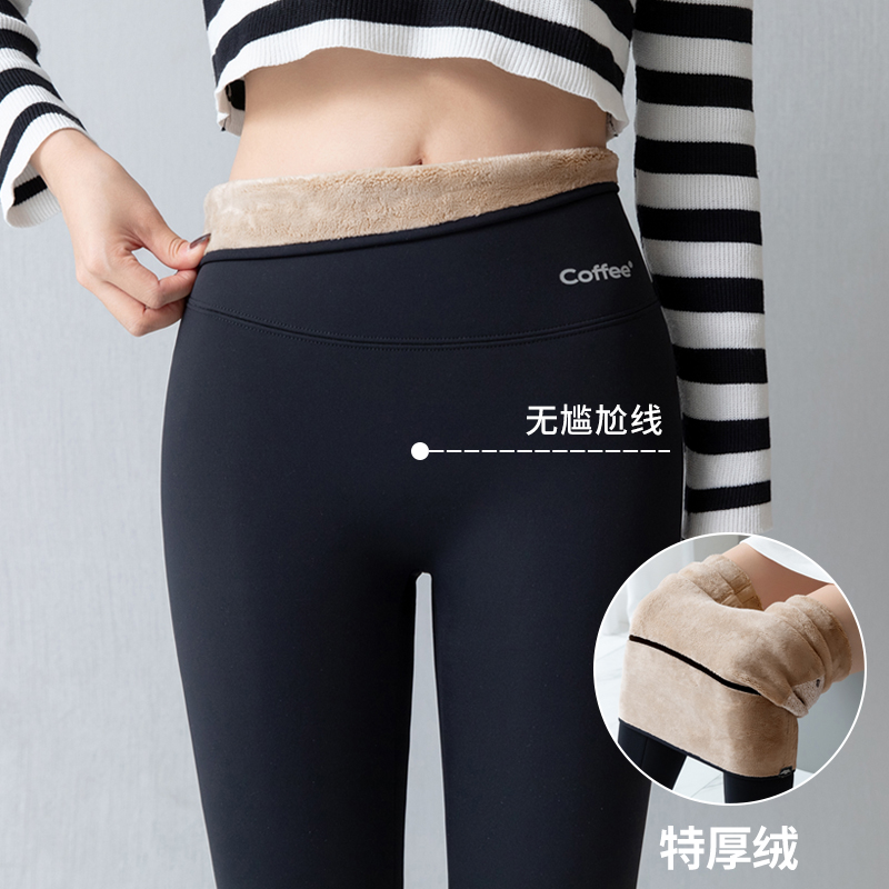 加绒加厚打底裤一条过冬